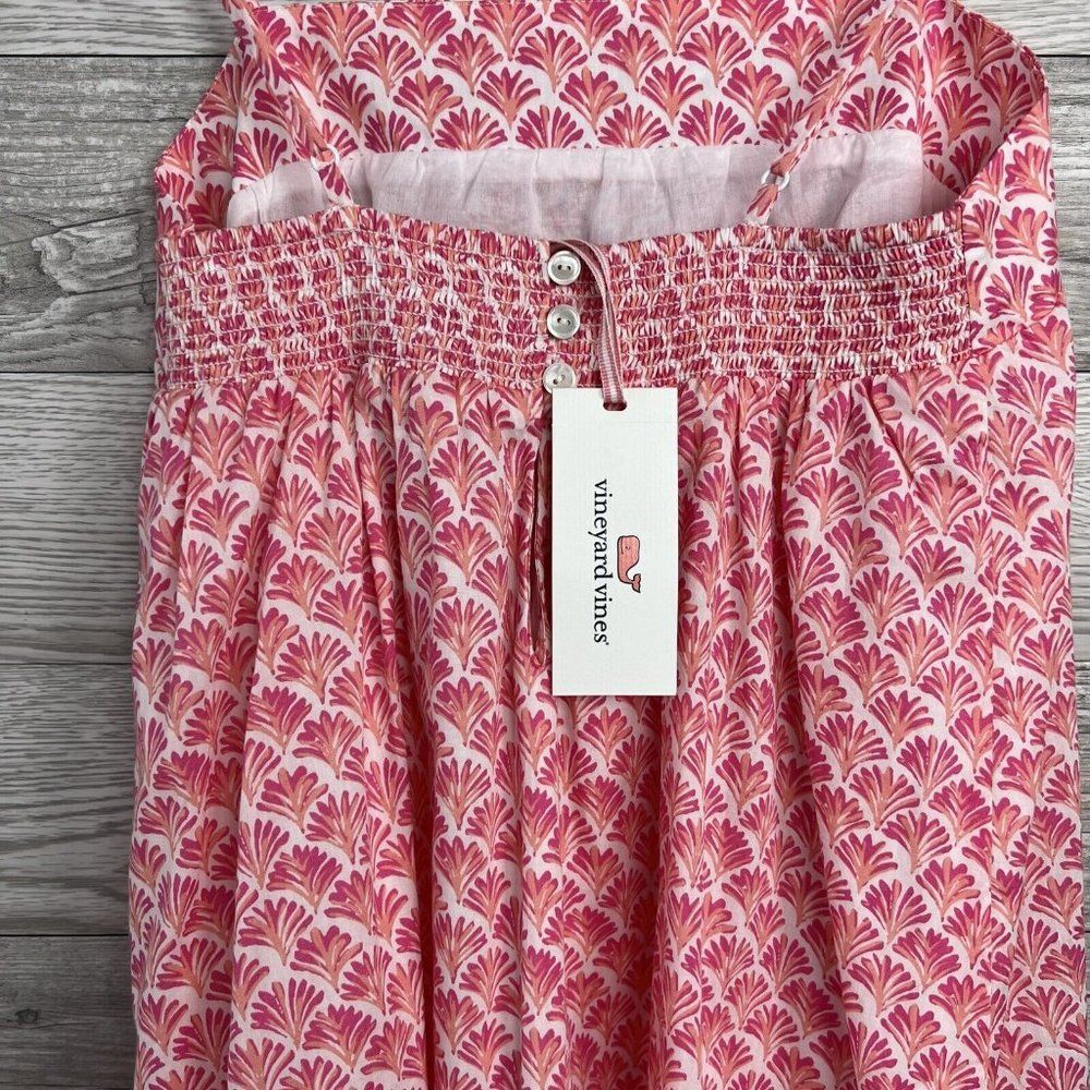 NWT Vineyard Vines Women's Tiny Leaves Swing Beach Dress size XS rhododenron - Picture 7 of 12
